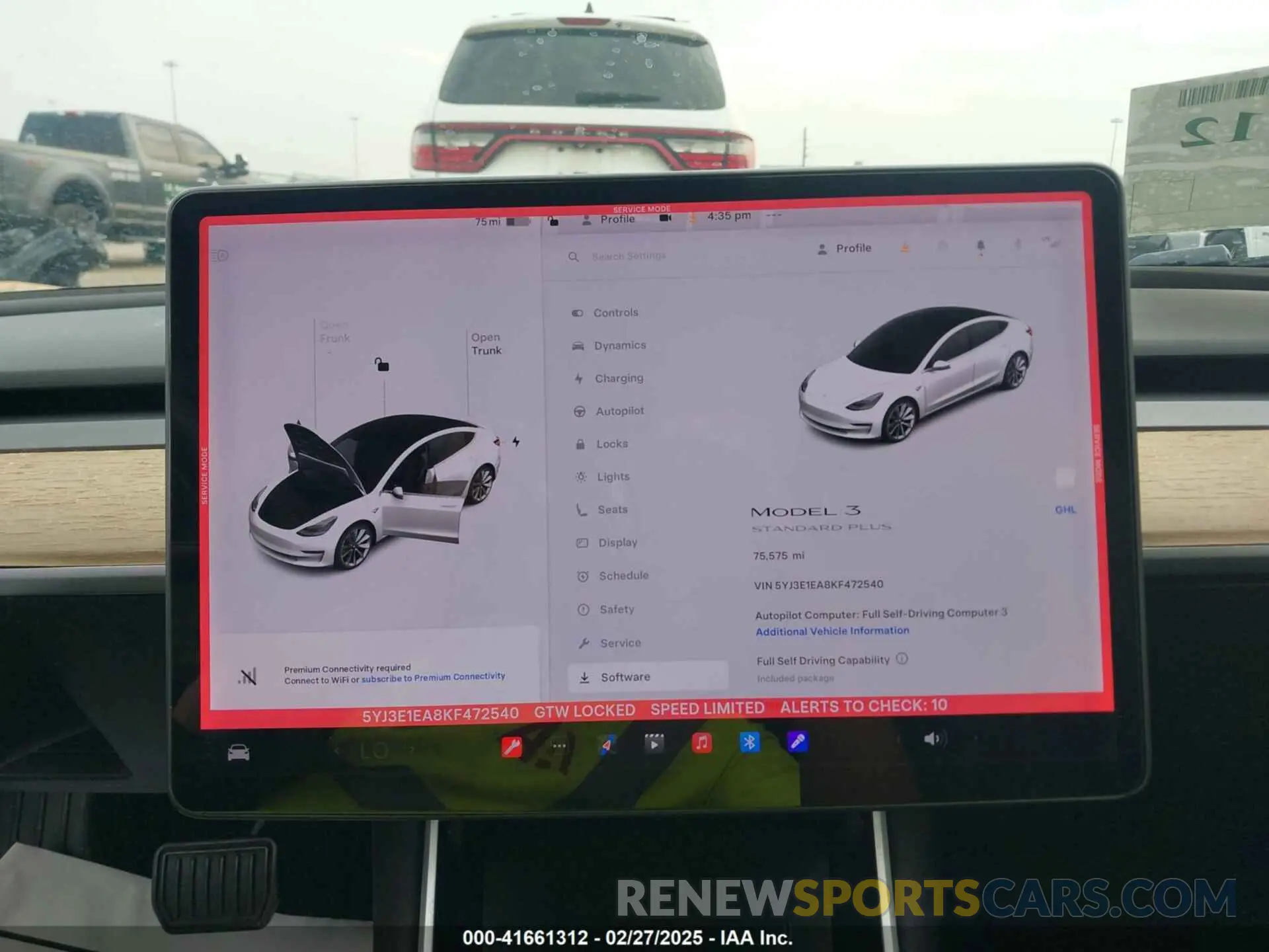 7 Photograph of a damaged car 5YJ3E1EA8KF472540 TESLA MODEL 3 2019