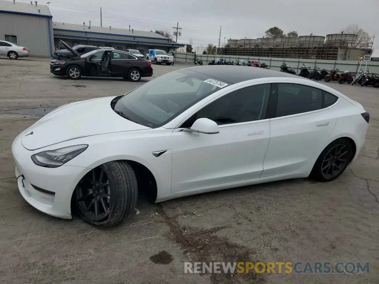 1 Photograph of a damaged car 5YJ3E1EA8KF483053 TESLA MODEL 3 2019