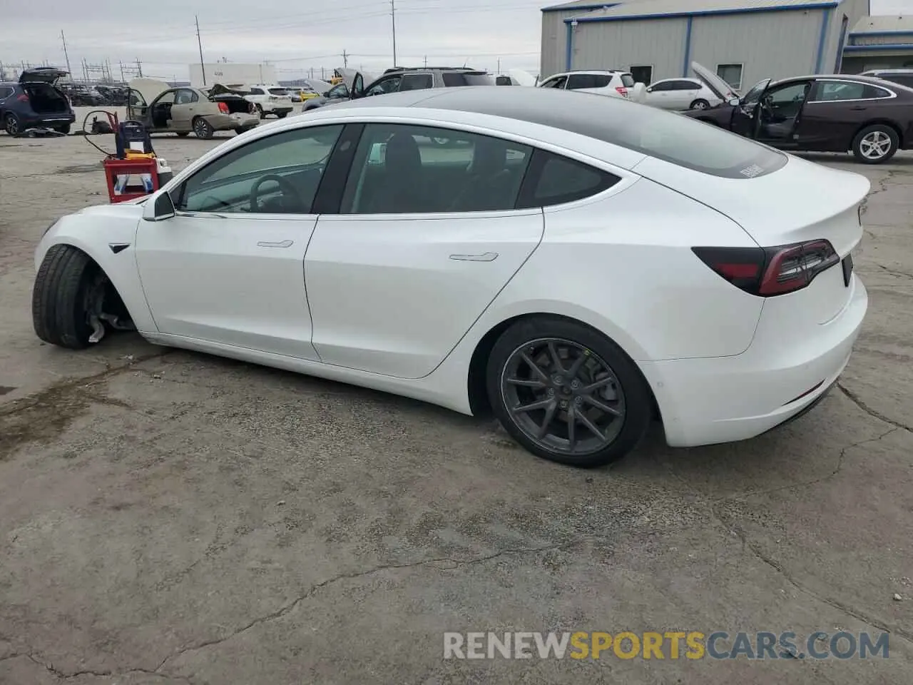 2 Photograph of a damaged car 5YJ3E1EA8KF483053 TESLA MODEL 3 2019