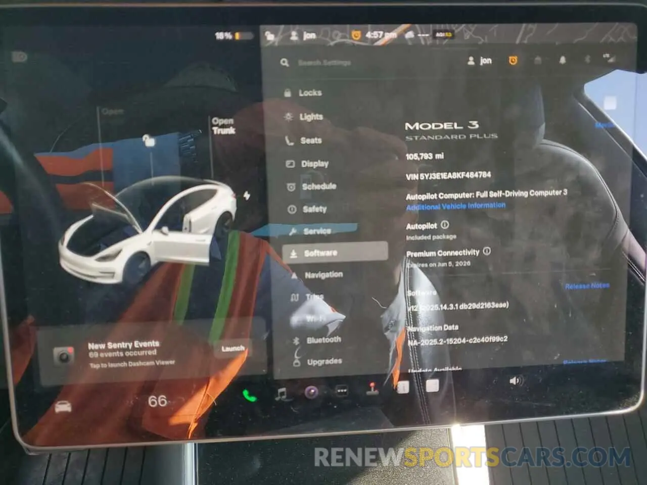 9 Photograph of a damaged car 5YJ3E1EA8KF484784 TESLA MODEL 3 2019