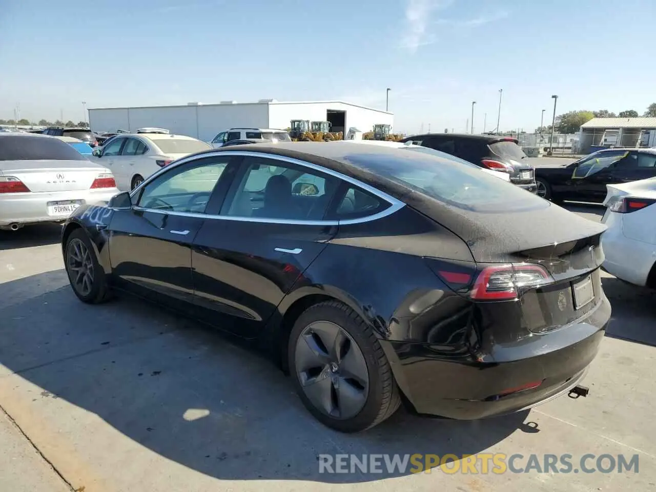2 Photograph of a damaged car 5YJ3E1EA9KF296498 TESLA MODEL 3 2019
