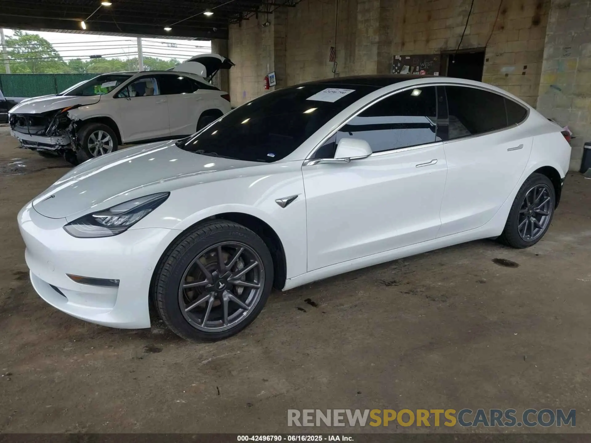 2 Photograph of a damaged car 5YJ3E1EA9KF300243 TESLA MODEL 3 2019