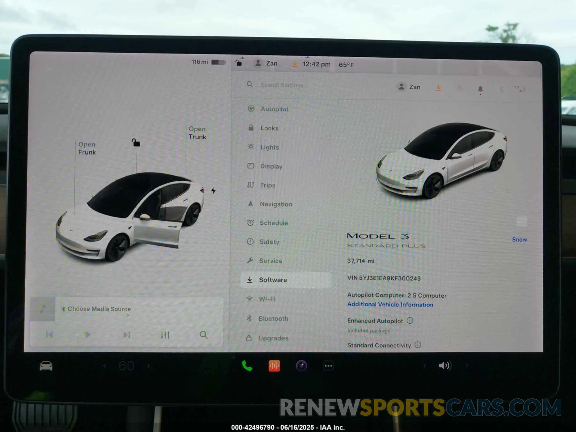 7 Photograph of a damaged car 5YJ3E1EA9KF300243 TESLA MODEL 3 2019