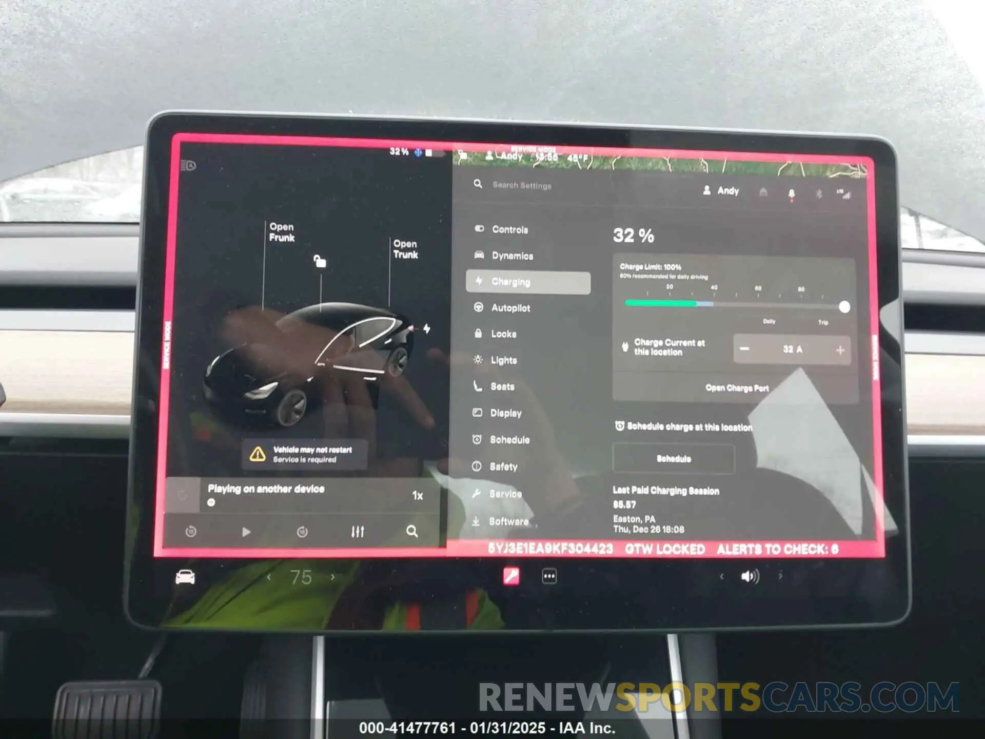 17 Photograph of a damaged car 5YJ3E1EA9KF304423 TESLA MODEL 3 2019