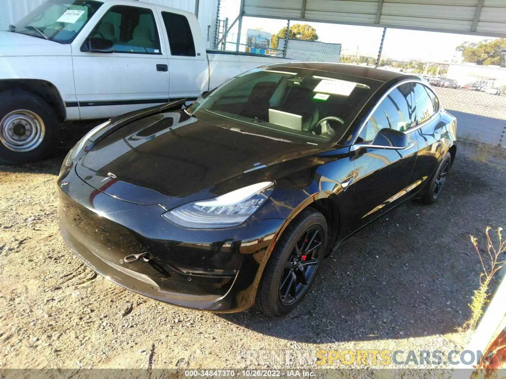 2 Photograph of a damaged car 5YJ3E1EA9KF304695 TESLA MODEL 3 2019