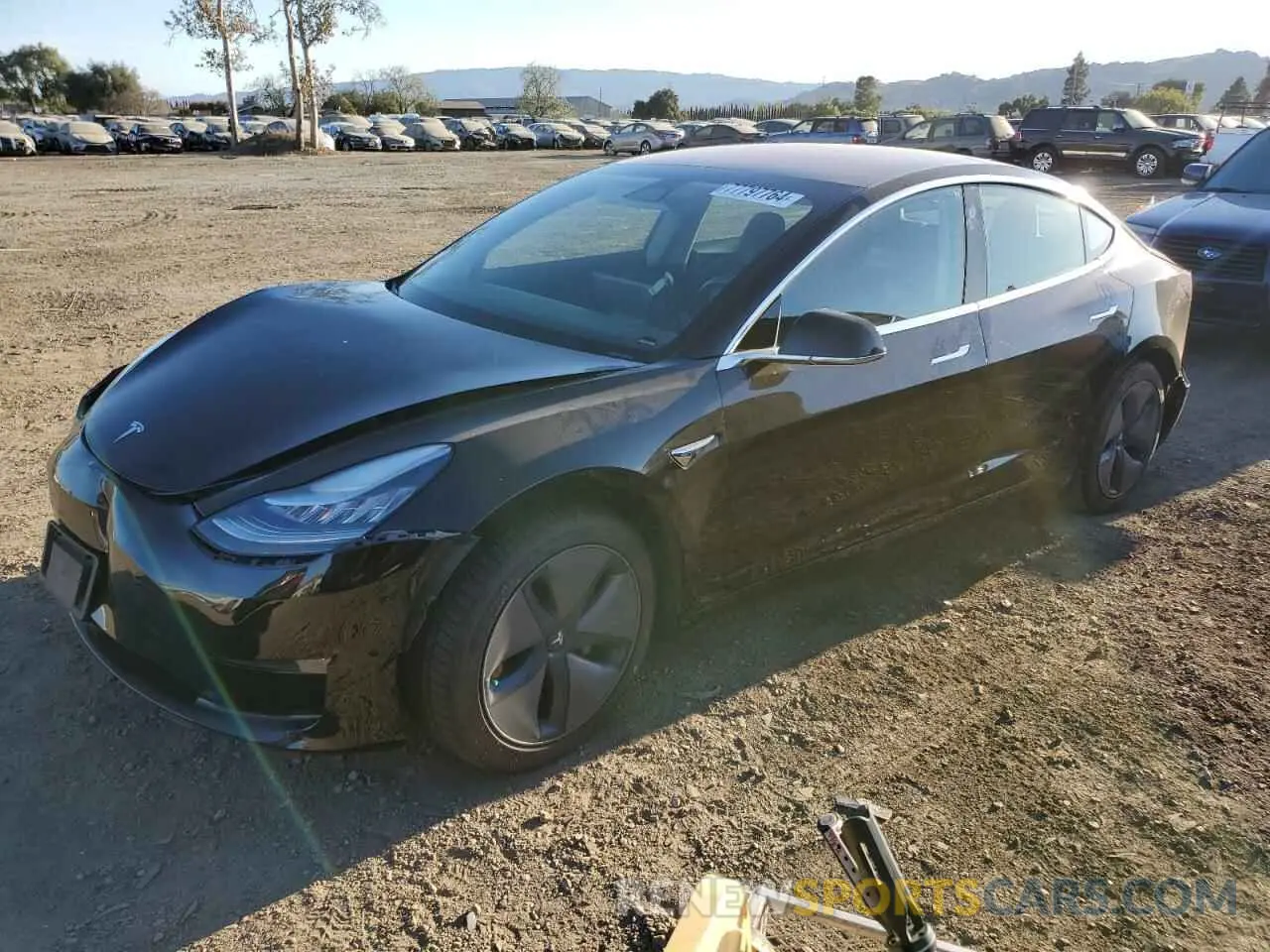 1 Photograph of a damaged car 5YJ3E1EA9KF305555 TESLA MODEL 3 2019