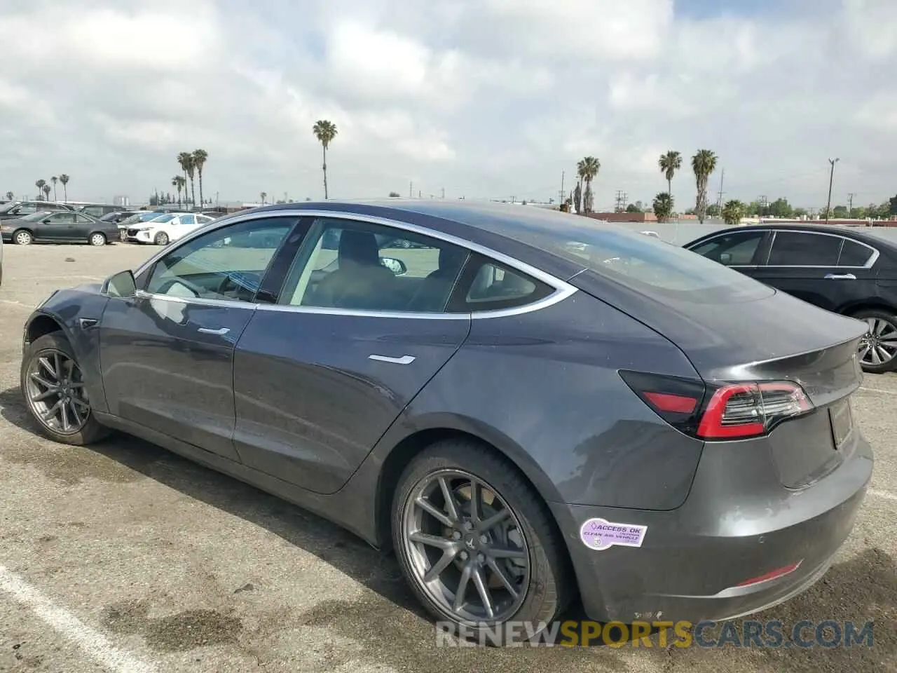 2 Photograph of a damaged car 5YJ3E1EA9KF307659 TESLA MODEL 3 2019