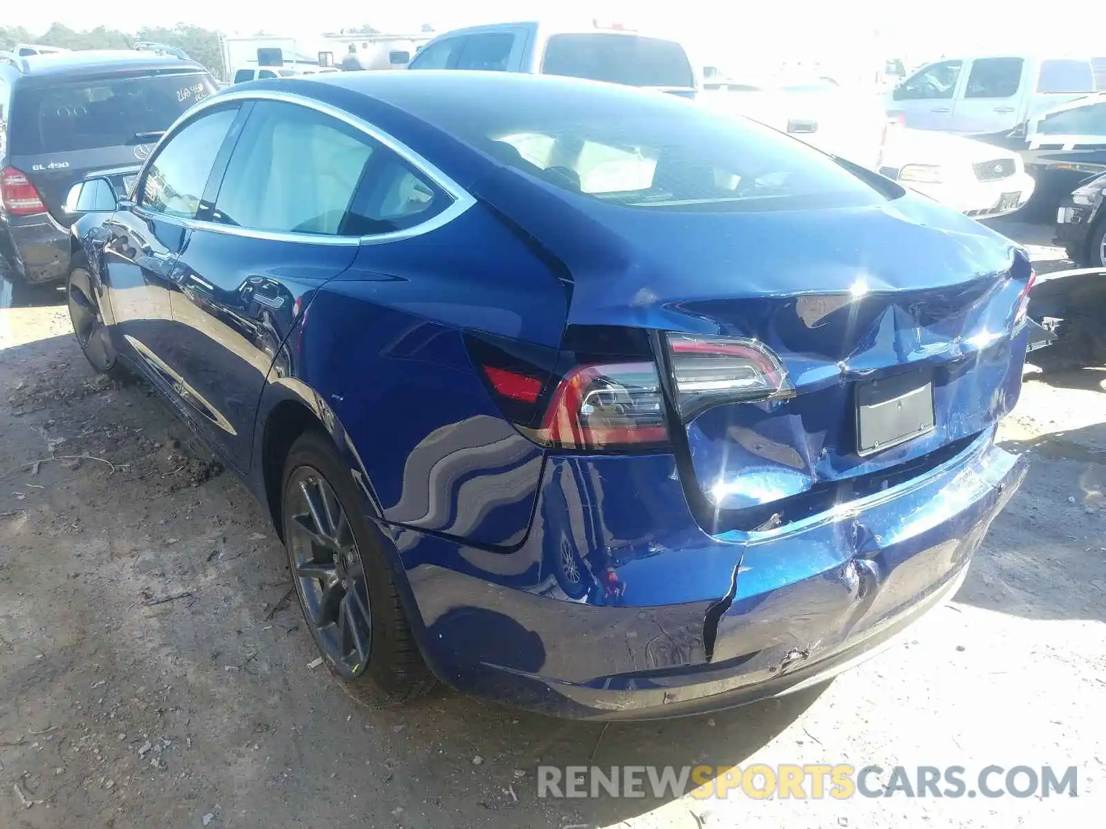 3 Photograph of a damaged car 5YJ3E1EA9KF308875 TESLA MODEL 3 2019