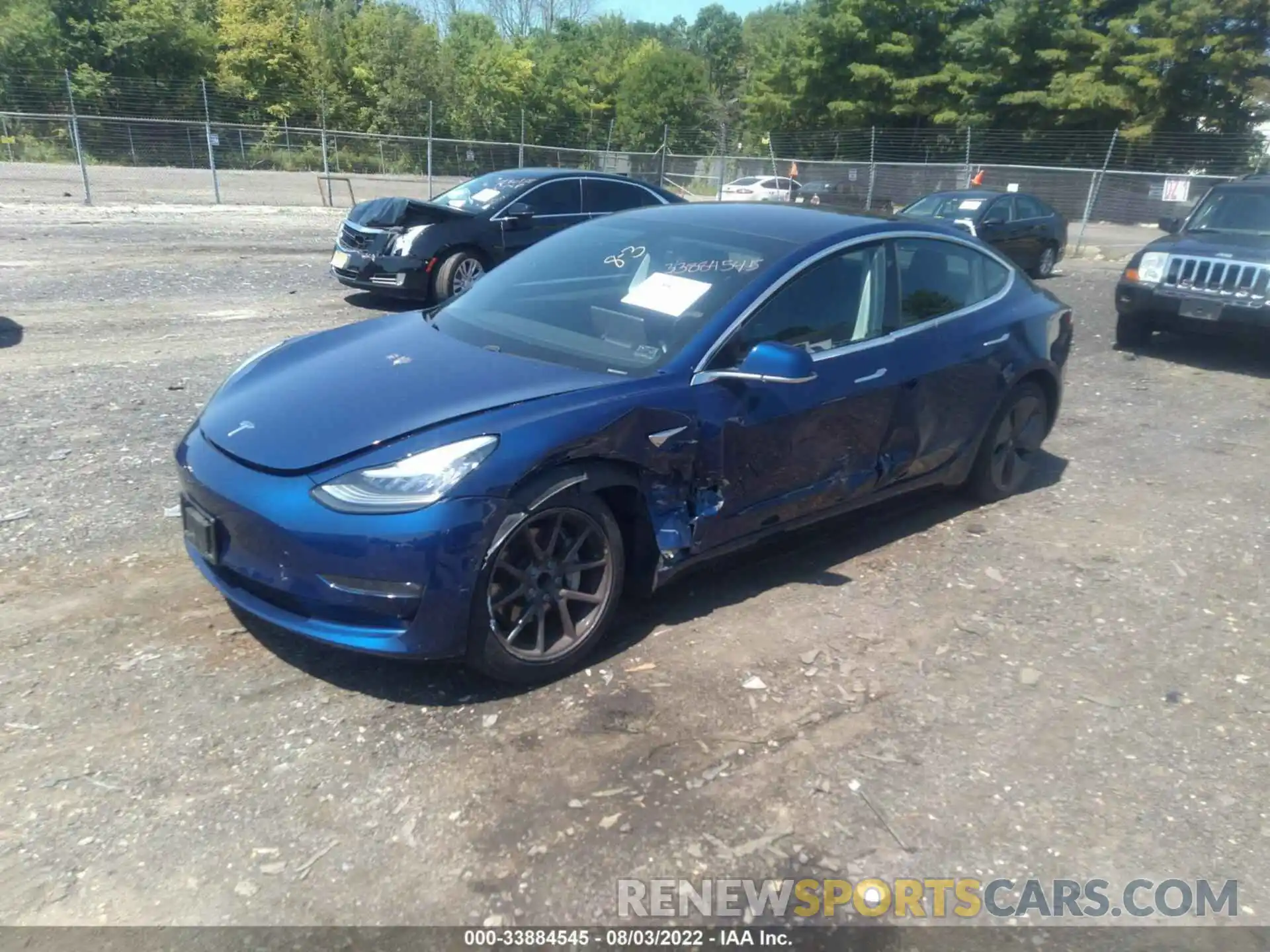 2 Photograph of a damaged car 5YJ3E1EA9KF309167 TESLA MODEL 3 2019