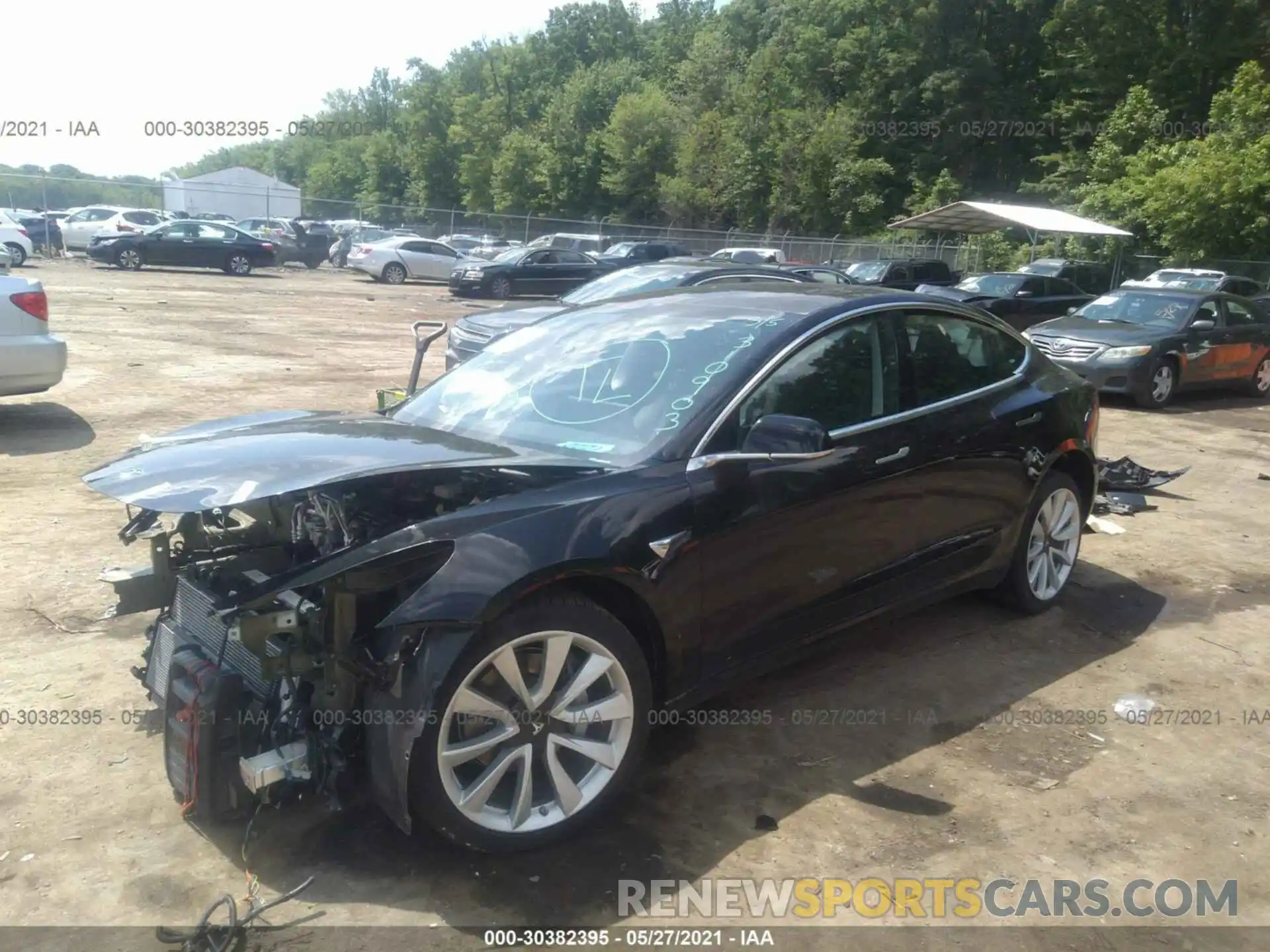 2 Photograph of a damaged car 5YJ3E1EA9KF310903 TESLA MODEL 3 2019