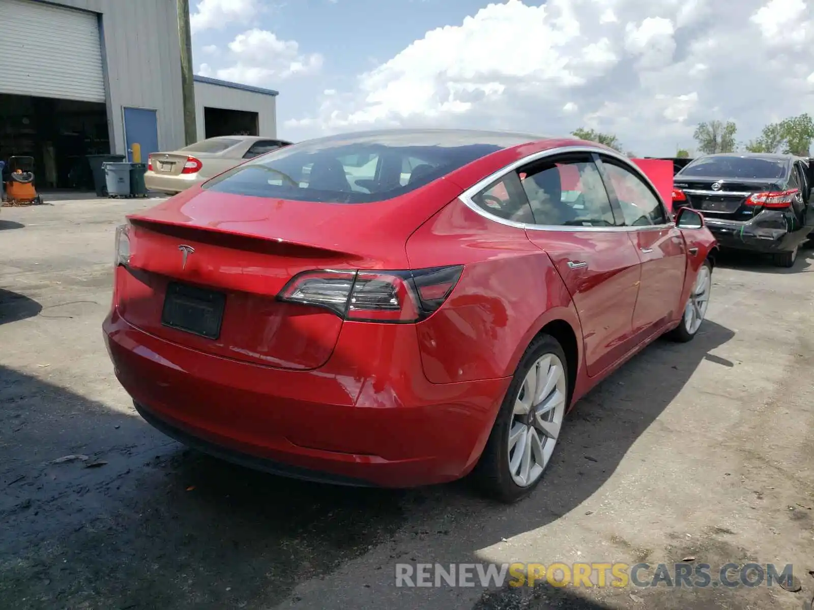 4 Photograph of a damaged car 5YJ3E1EA9KF311372 TESLA MODEL 3 2019