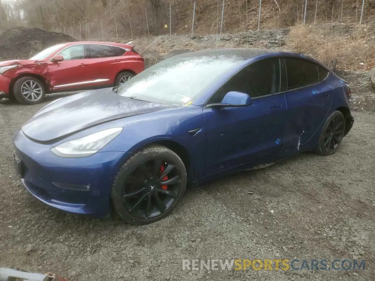 1 Photograph of a damaged car 5YJ3E1EA9KF311517 TESLA MODEL 3 2019
