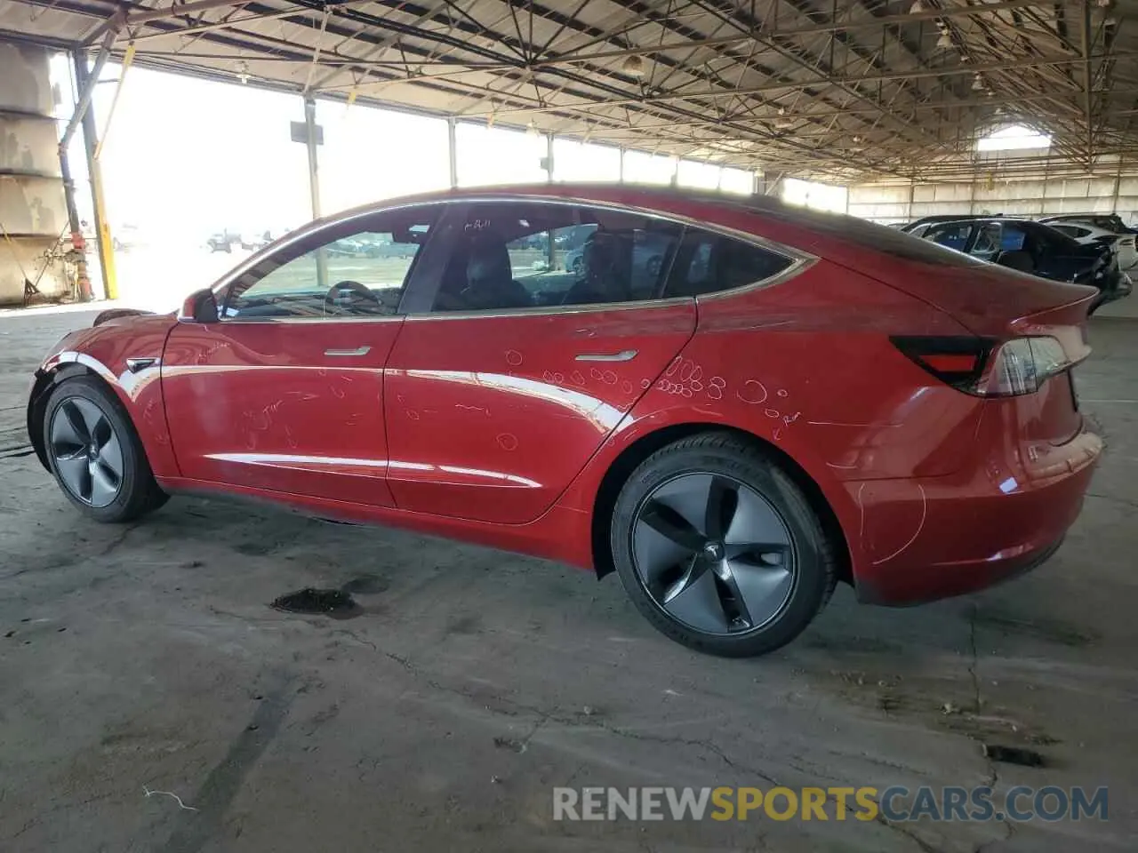 2 Photograph of a damaged car 5YJ3E1EA9KF313719 TESLA MODEL 3 2019
