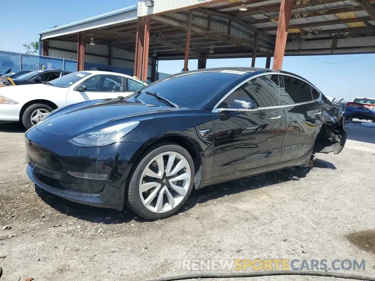 1 Photograph of a damaged car 5YJ3E1EA9KF314143 TESLA MODEL 3 2019