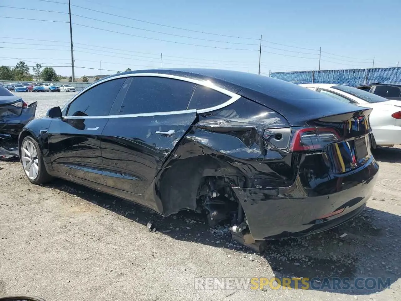 2 Photograph of a damaged car 5YJ3E1EA9KF314143 TESLA MODEL 3 2019