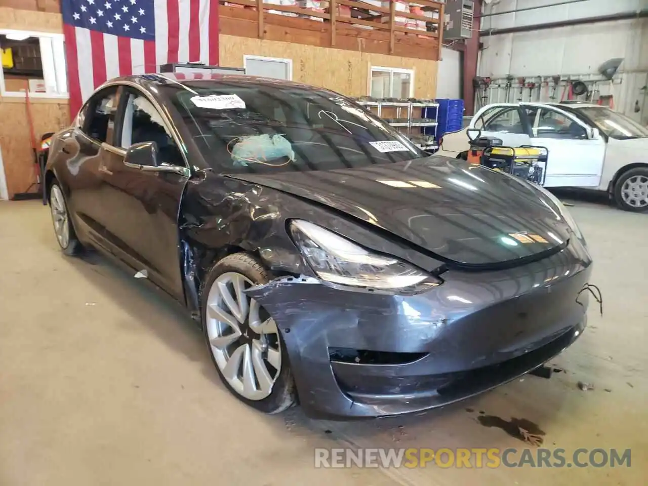 1 Photograph of a damaged car 5YJ3E1EA9KF314353 TESLA MODEL 3 2019