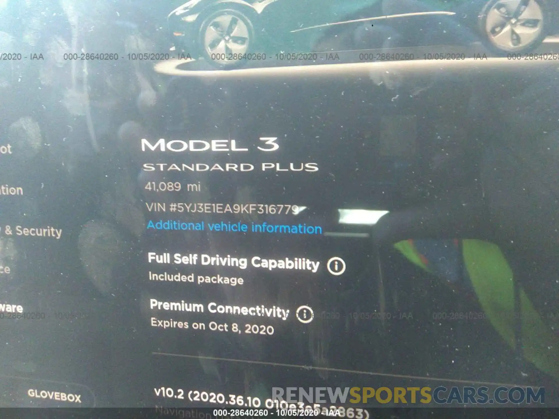 7 Photograph of a damaged car 5YJ3E1EA9KF316779 TESLA MODEL 3 2019