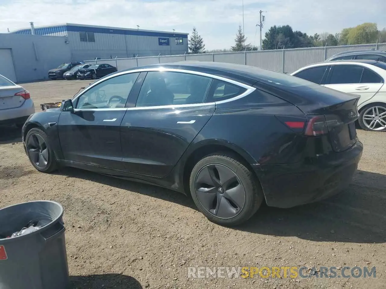 2 Photograph of a damaged car 5YJ3E1EA9KF321593 TESLA MODEL 3 2019