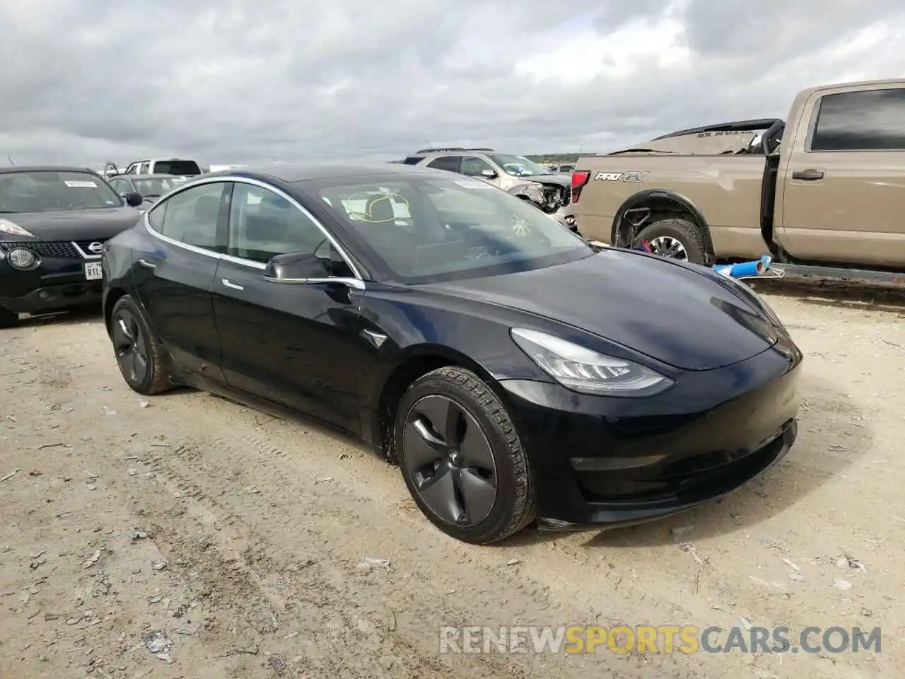 1 Photograph of a damaged car 5YJ3E1EA9KF324543 TESLA MODEL 3 2019