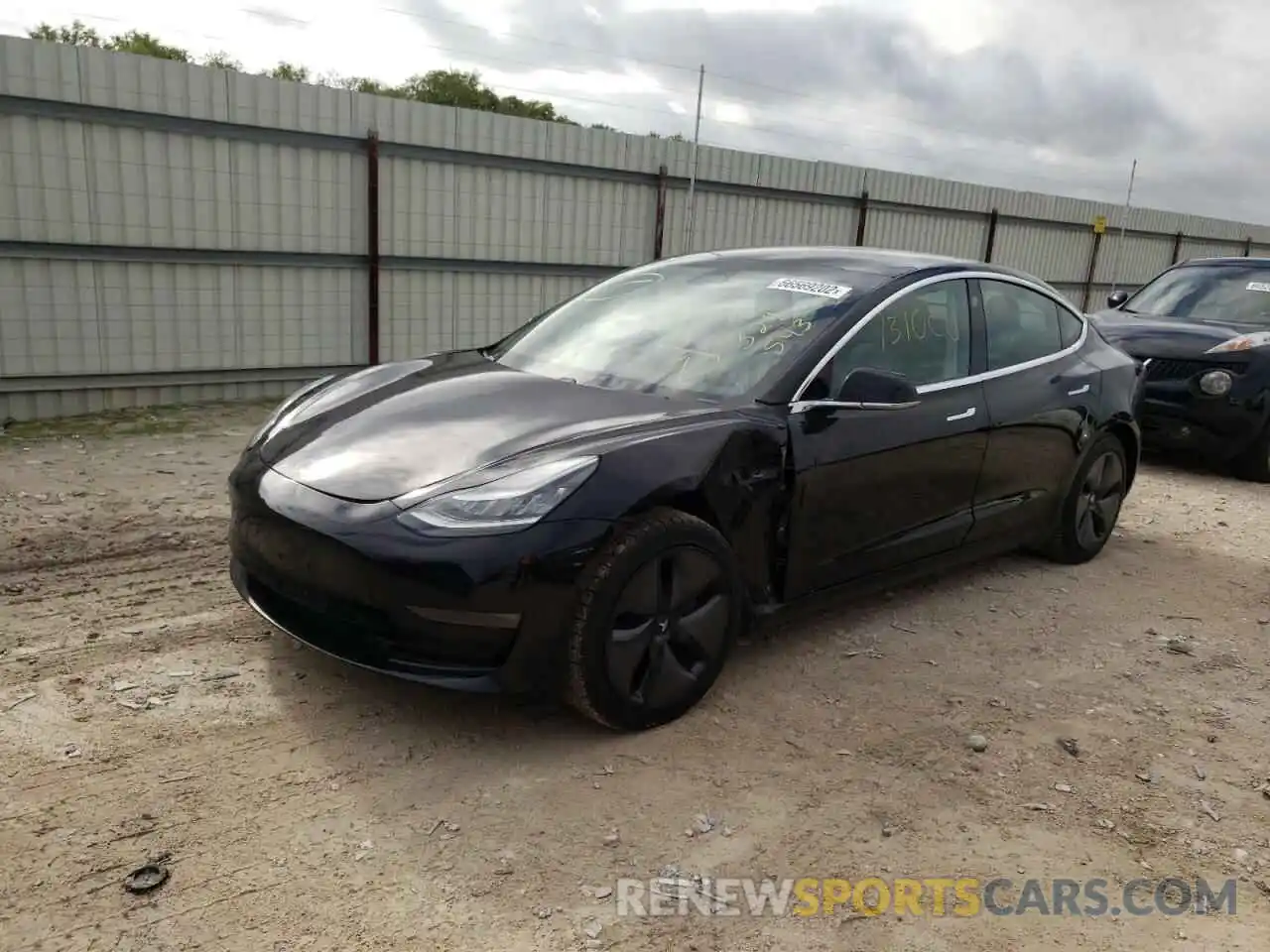 2 Photograph of a damaged car 5YJ3E1EA9KF324543 TESLA MODEL 3 2019