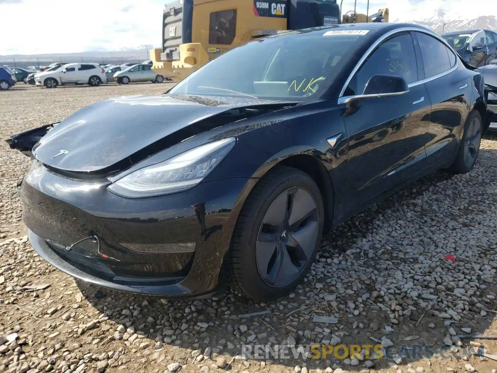 2 Photograph of a damaged car 5YJ3E1EA9KF324638 TESLA MODEL 3 2019