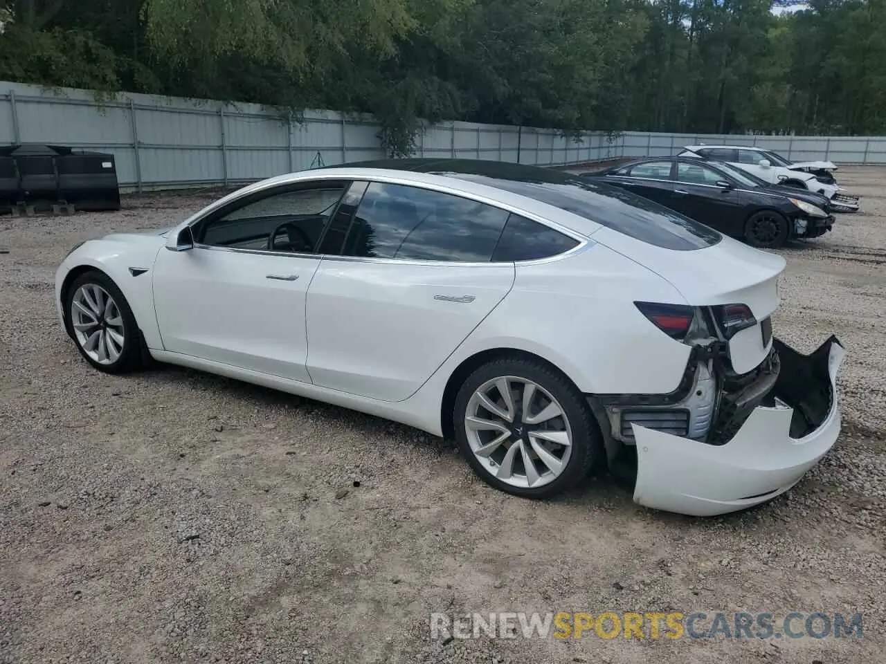 2 Photograph of a damaged car 5YJ3E1EA9KF327118 TESLA MODEL 3 2019