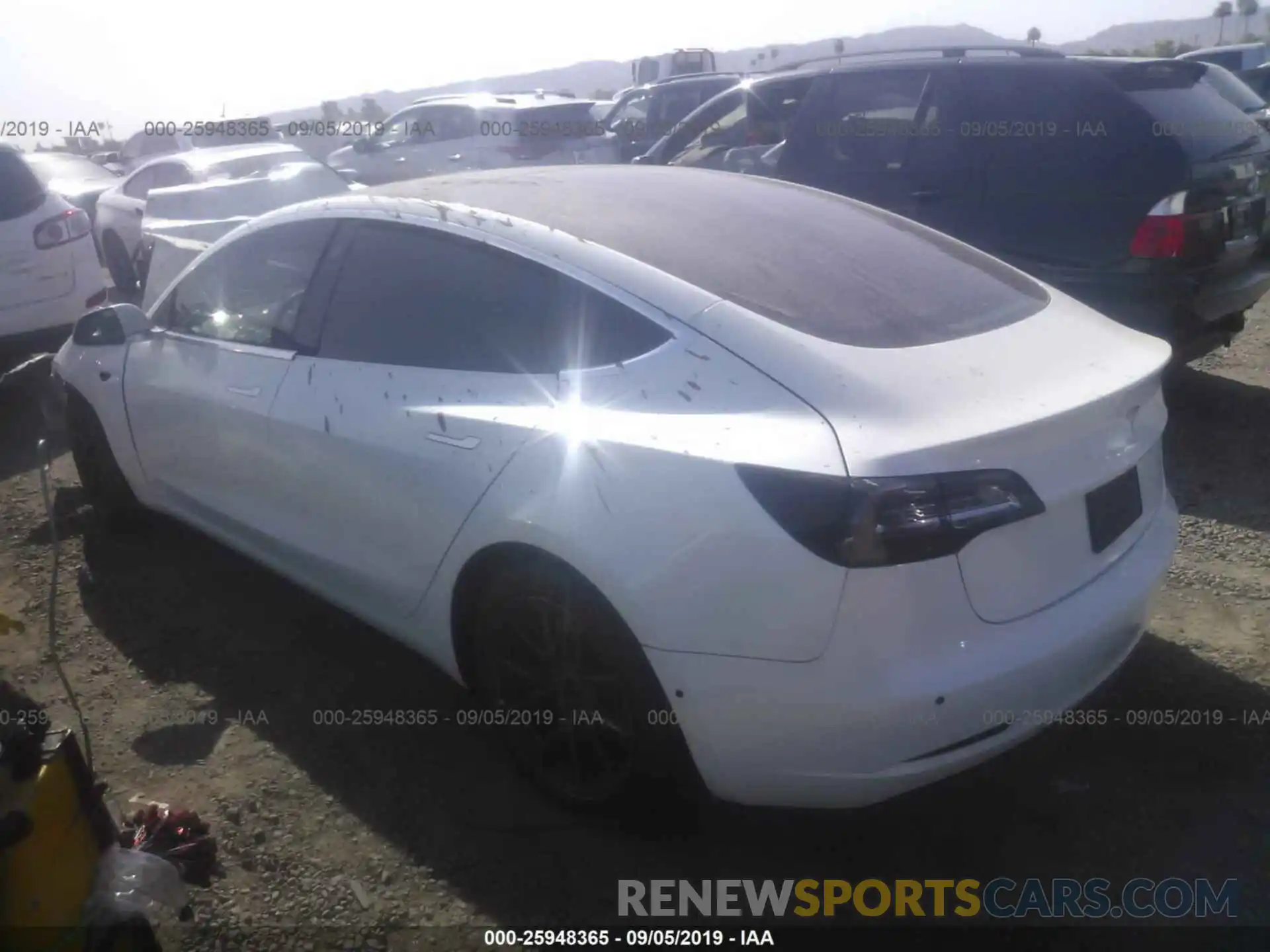 3 Photograph of a damaged car 5YJ3E1EA9KF327202 TESLA MODEL 3 2019