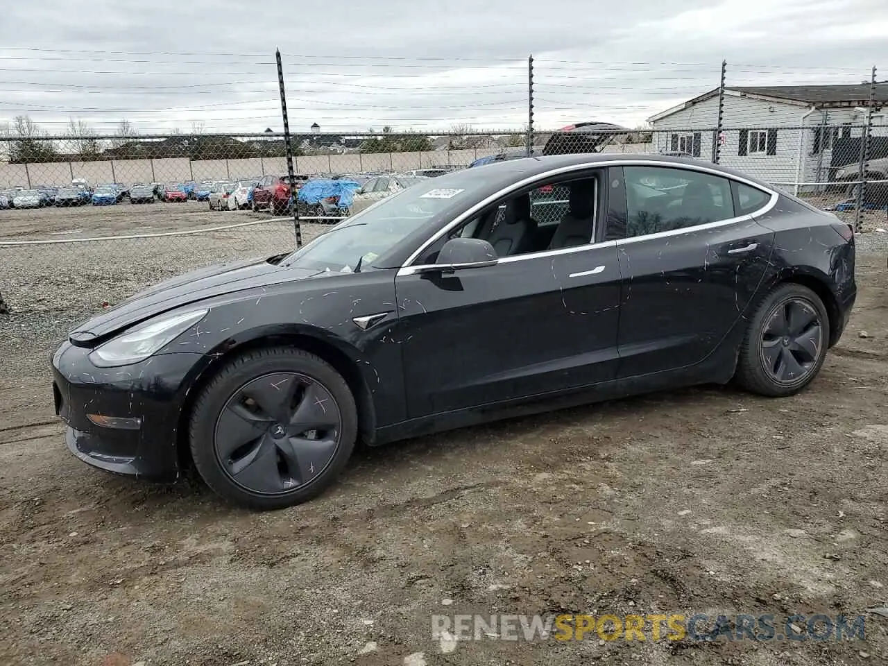 1 Photograph of a damaged car 5YJ3E1EA9KF361804 TESLA MODEL 3 2019