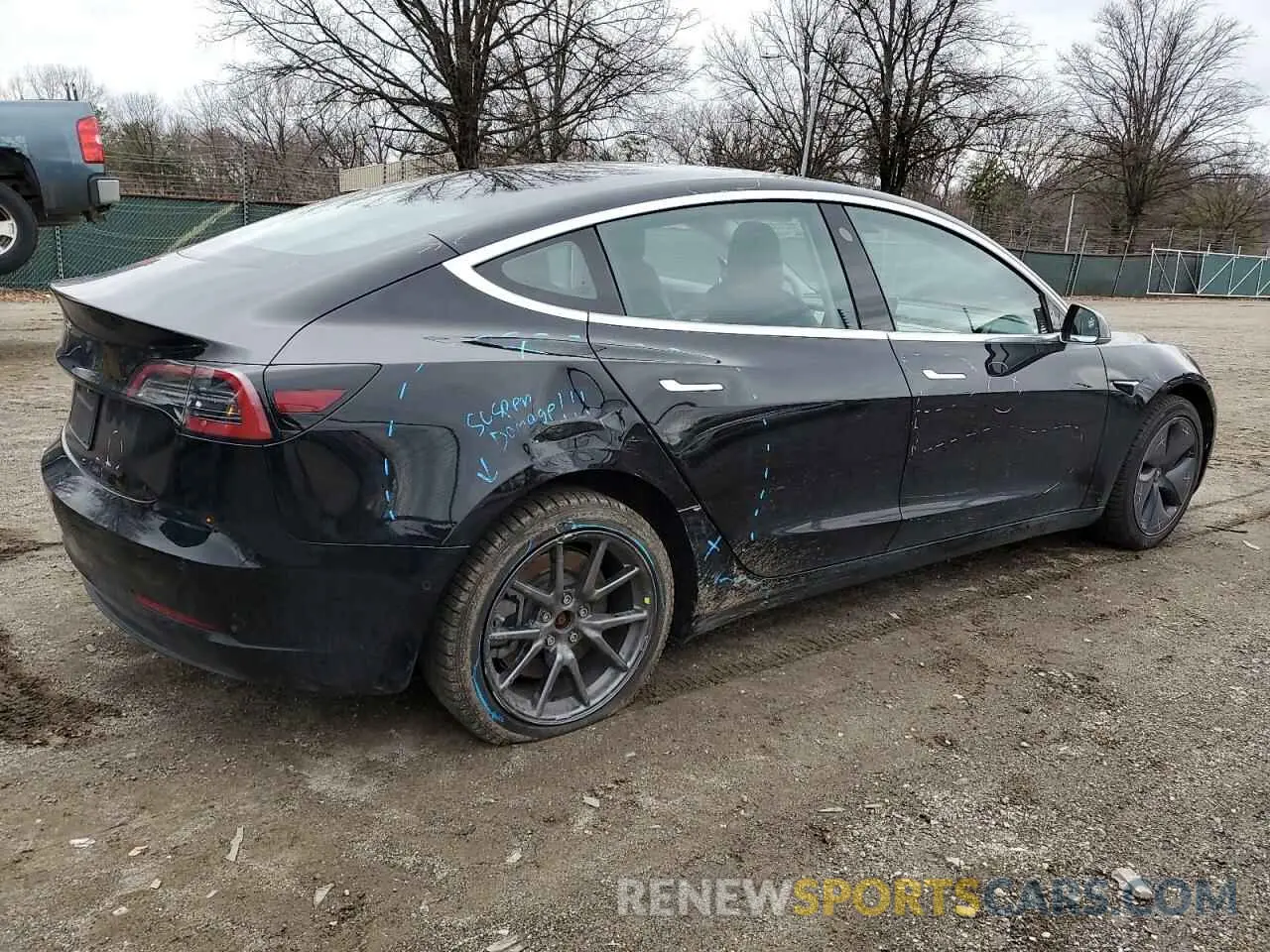 3 Photograph of a damaged car 5YJ3E1EA9KF361804 TESLA MODEL 3 2019