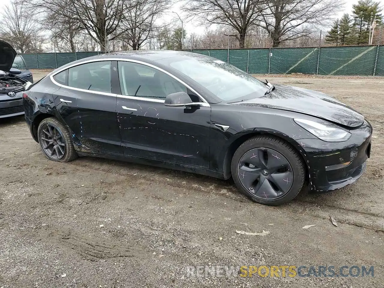 4 Photograph of a damaged car 5YJ3E1EA9KF361804 TESLA MODEL 3 2019