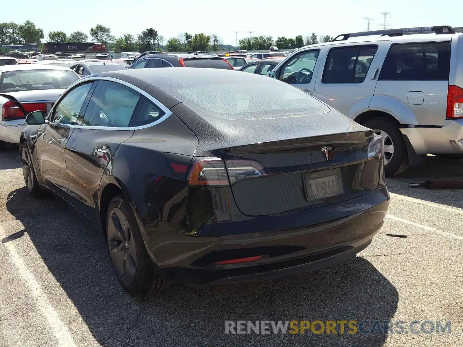 3 Photograph of a damaged car 5YJ3E1EA9KF395502 TESLA MODEL 3 2019