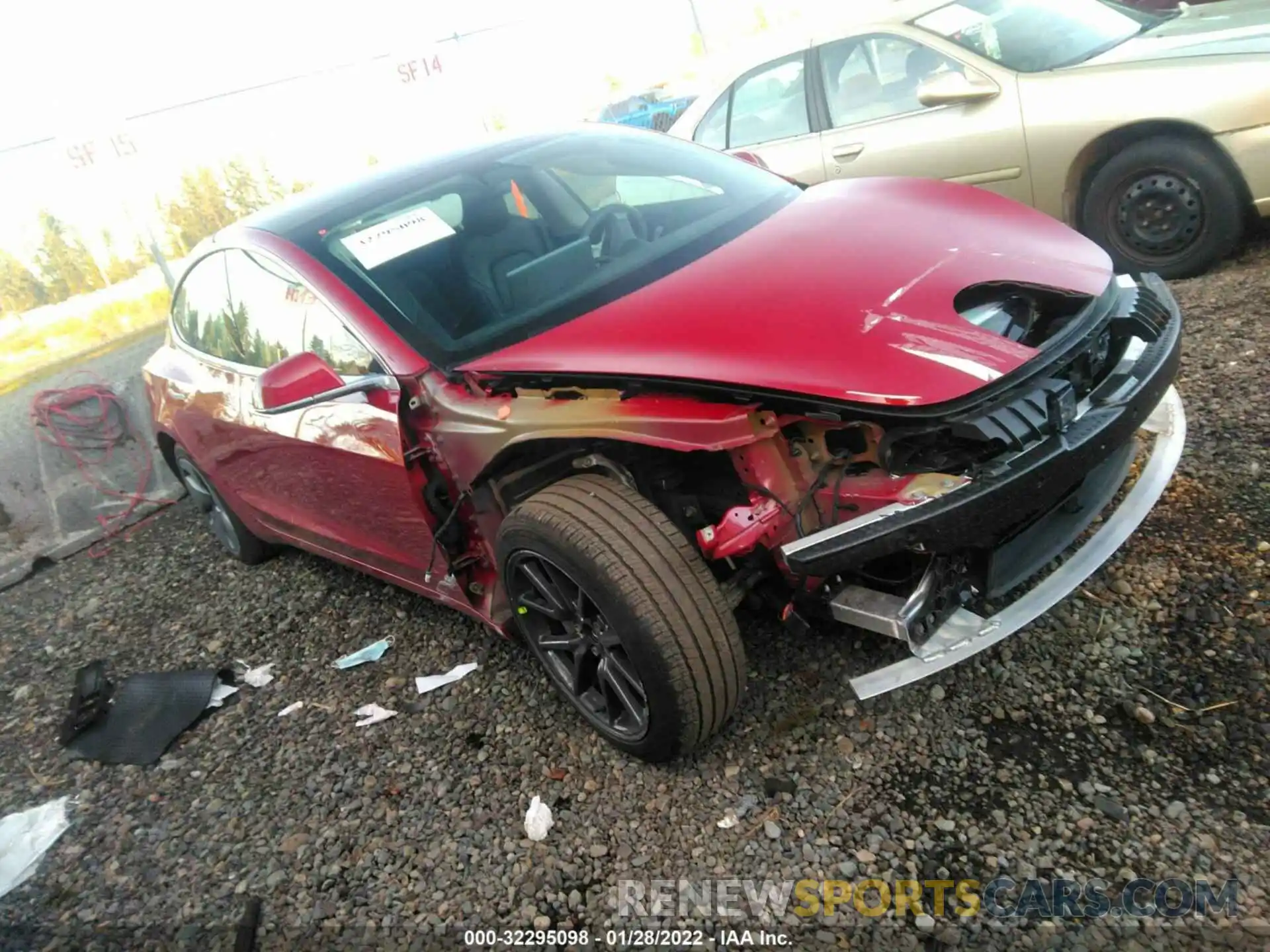 1 Photograph of a damaged car 5YJ3E1EA9KF396522 TESLA MODEL 3 2019