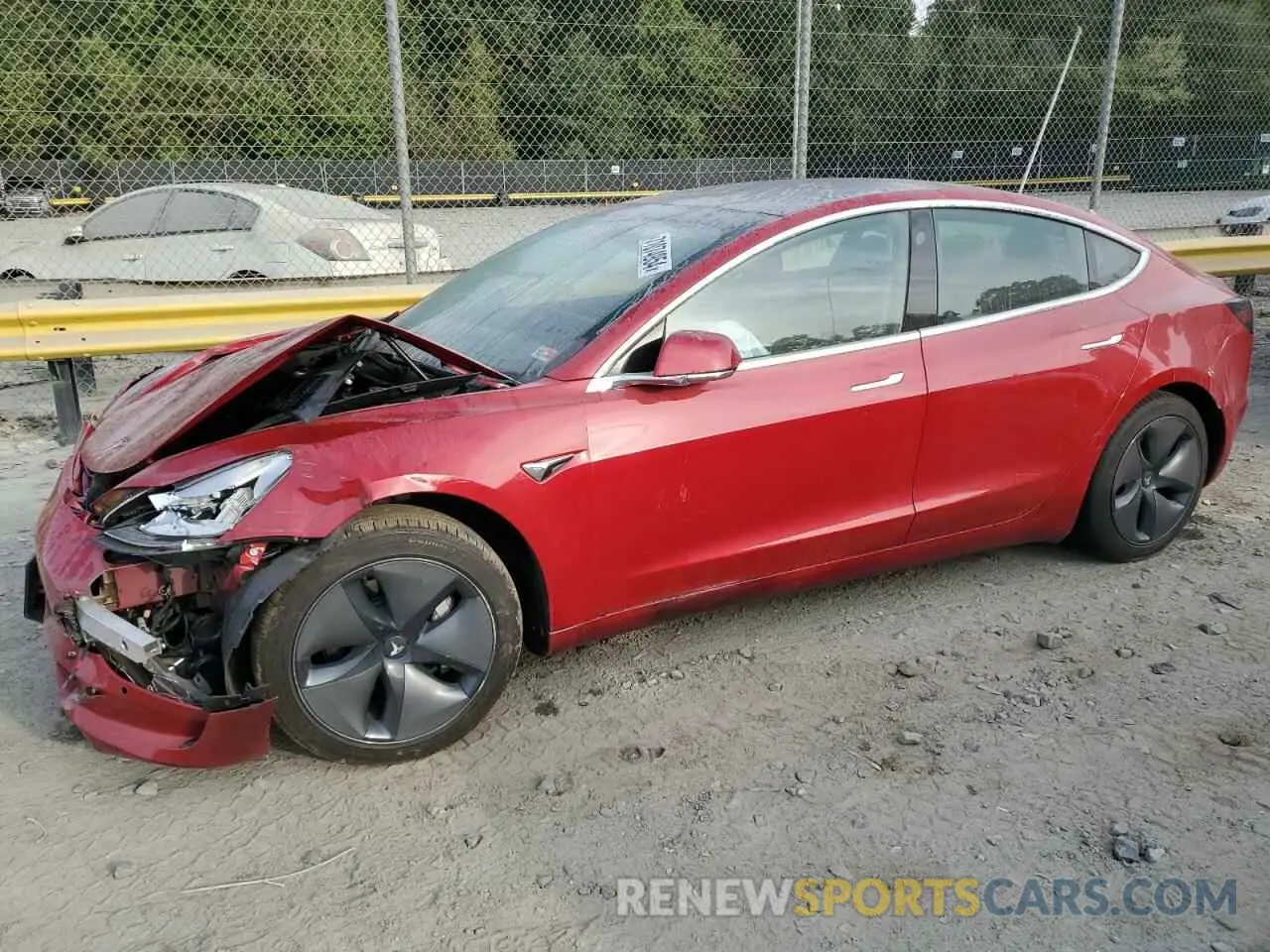 1 Photograph of a damaged car 5YJ3E1EA9KF396570 TESLA MODEL 3 2019