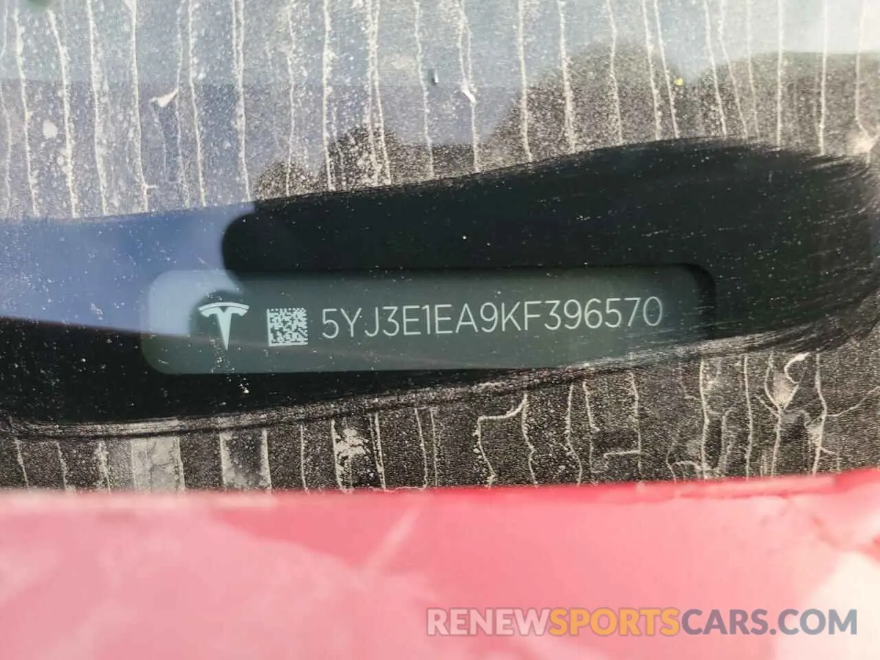 12 Photograph of a damaged car 5YJ3E1EA9KF396570 TESLA MODEL 3 2019