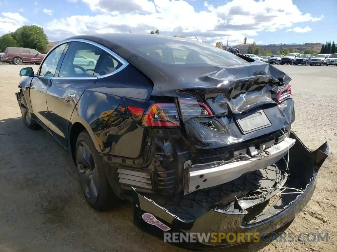 3 Photograph of a damaged car 5YJ3E1EA9KF397847 TESLA MODEL 3 2019