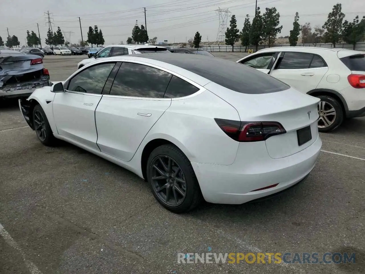 2 Photograph of a damaged car 5YJ3E1EA9KF401525 TESLA MODEL 3 2019