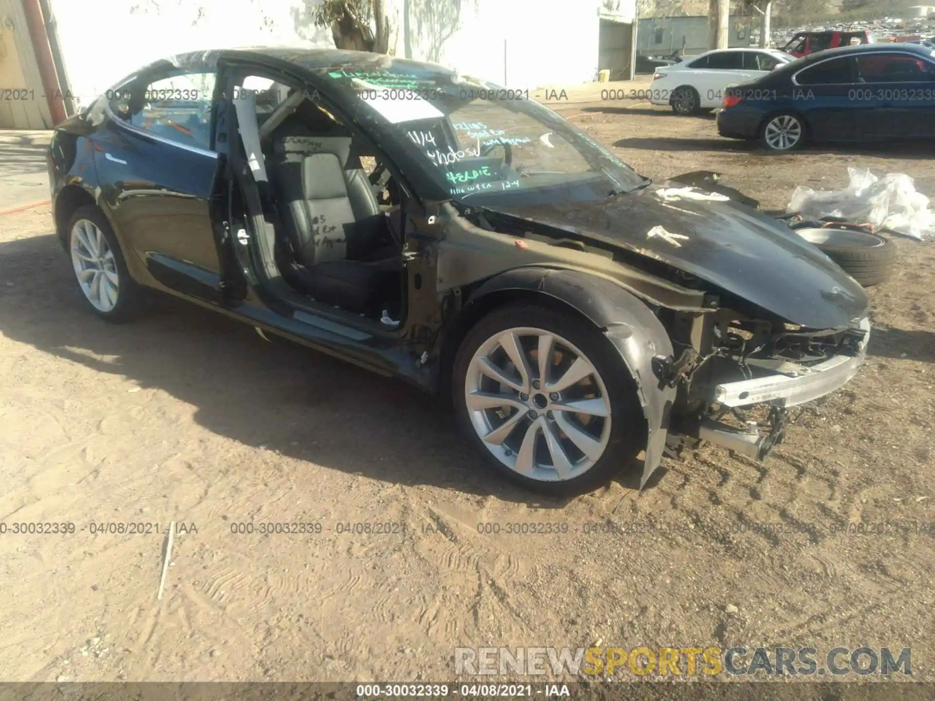 1 Photograph of a damaged car 5YJ3E1EA9KF401797 TESLA MODEL 3 2019