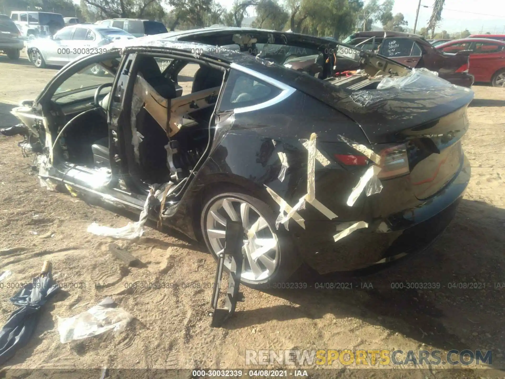 3 Photograph of a damaged car 5YJ3E1EA9KF401797 TESLA MODEL 3 2019