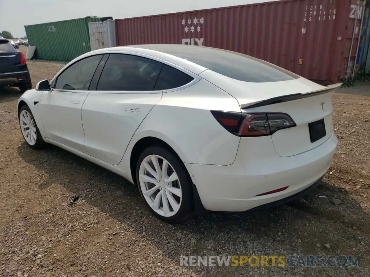 2 Photograph of a damaged car 5YJ3E1EA9KF407549 TESLA MODEL 3 2019