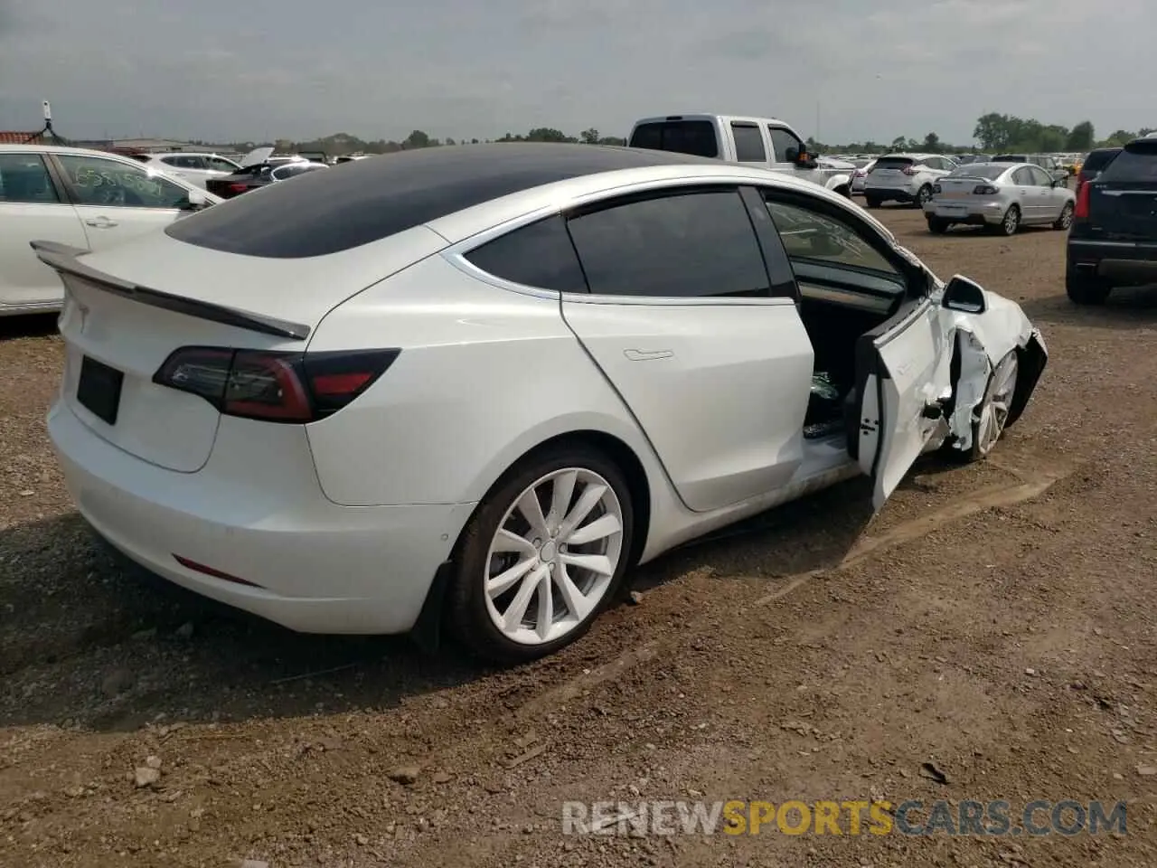 3 Photograph of a damaged car 5YJ3E1EA9KF407549 TESLA MODEL 3 2019