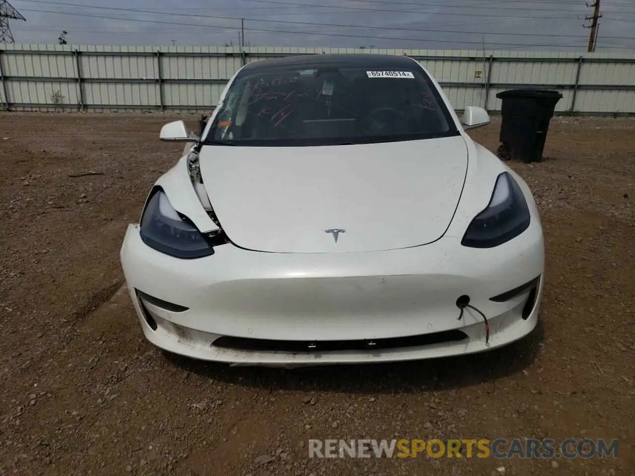 5 Photograph of a damaged car 5YJ3E1EA9KF407549 TESLA MODEL 3 2019