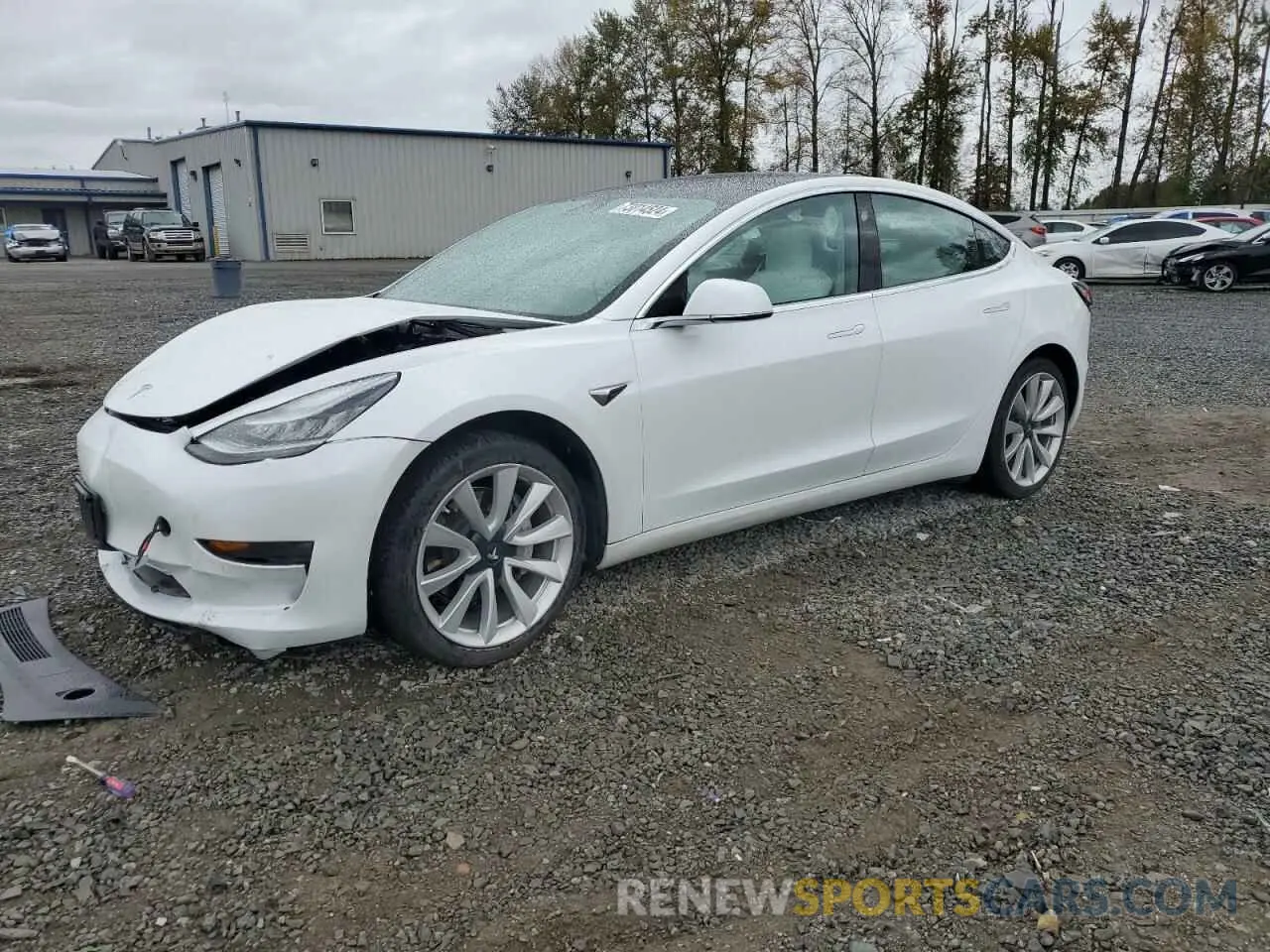 1 Photograph of a damaged car 5YJ3E1EA9KF407700 TESLA MODEL 3 2019