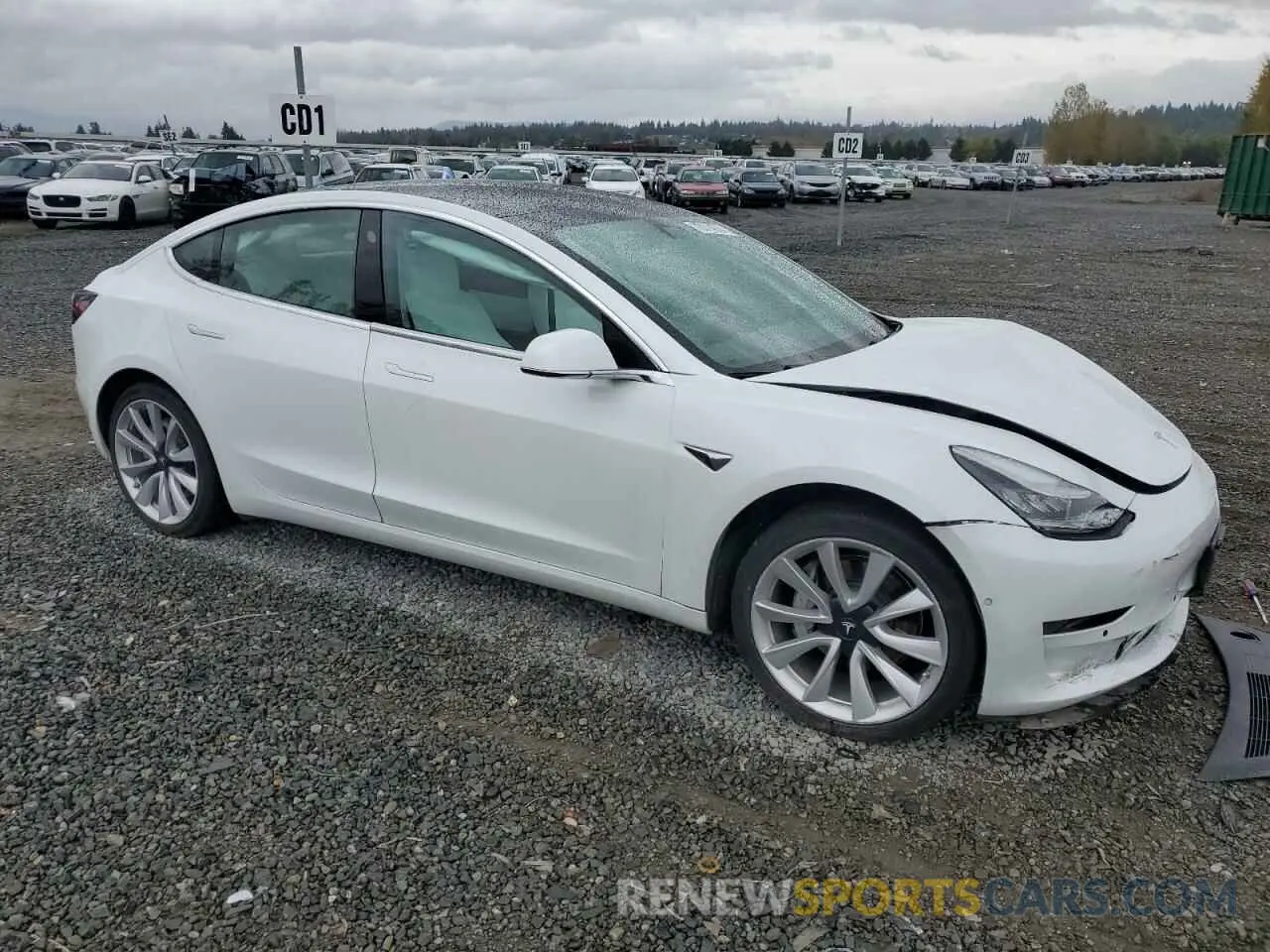 4 Photograph of a damaged car 5YJ3E1EA9KF407700 TESLA MODEL 3 2019