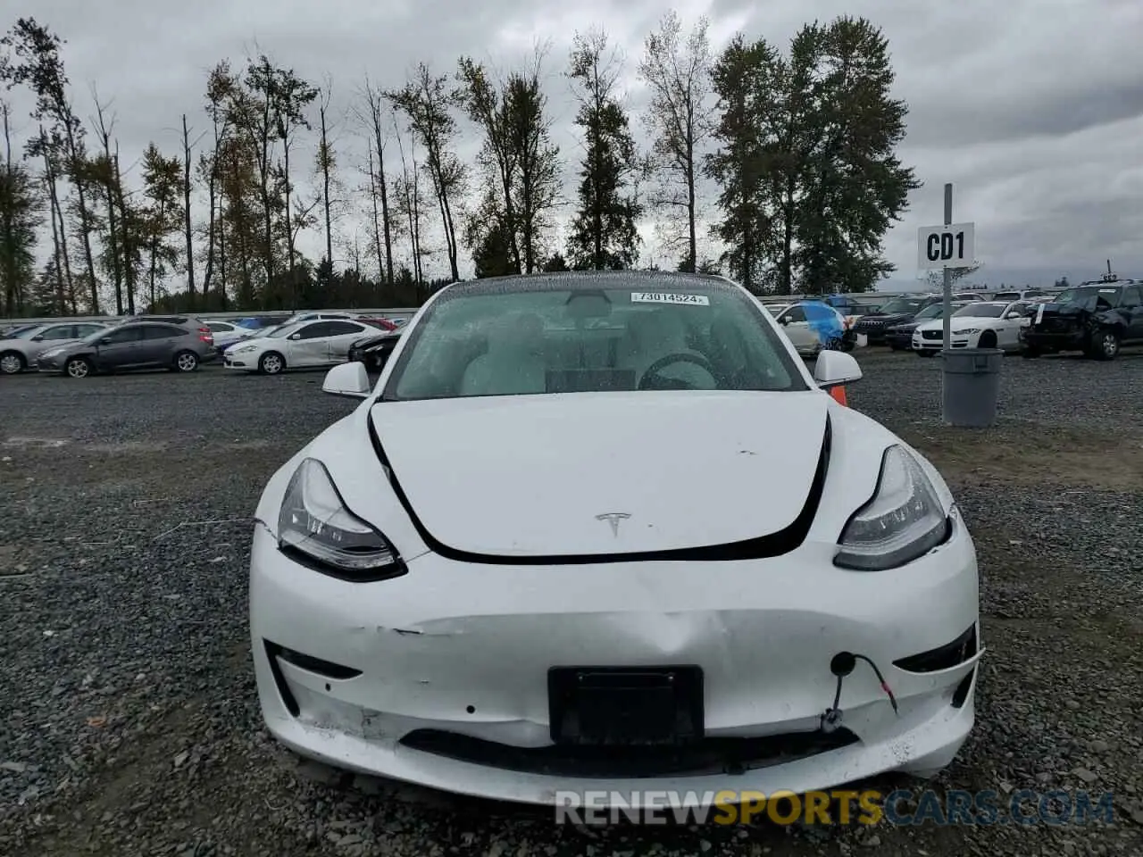5 Photograph of a damaged car 5YJ3E1EA9KF407700 TESLA MODEL 3 2019