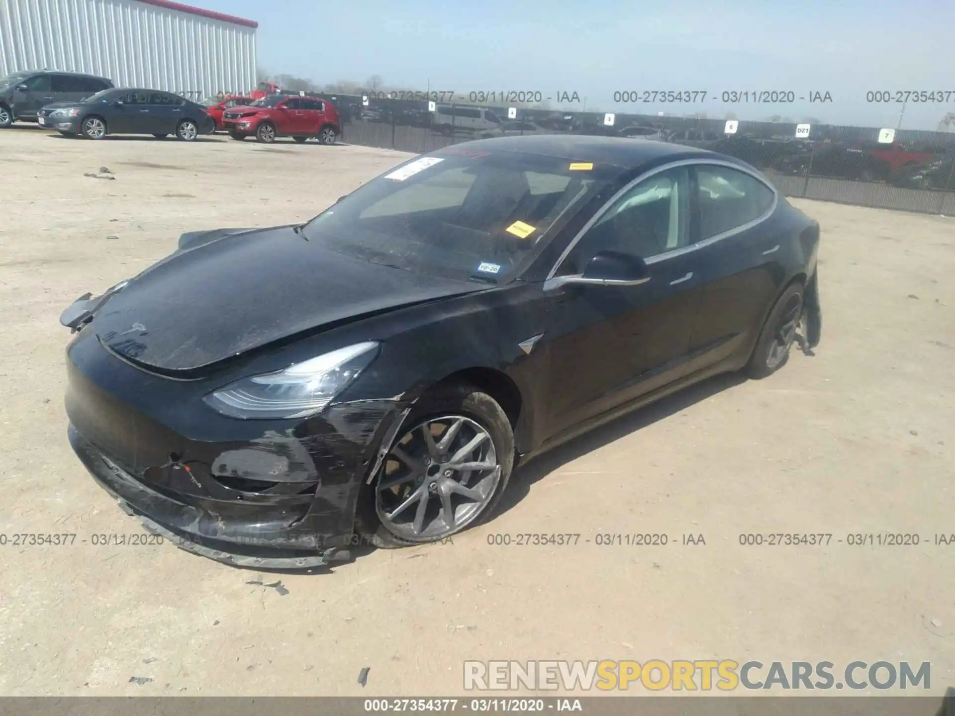 2 Photograph of a damaged car 5YJ3E1EA9KF410838 TESLA MODEL 3 2019