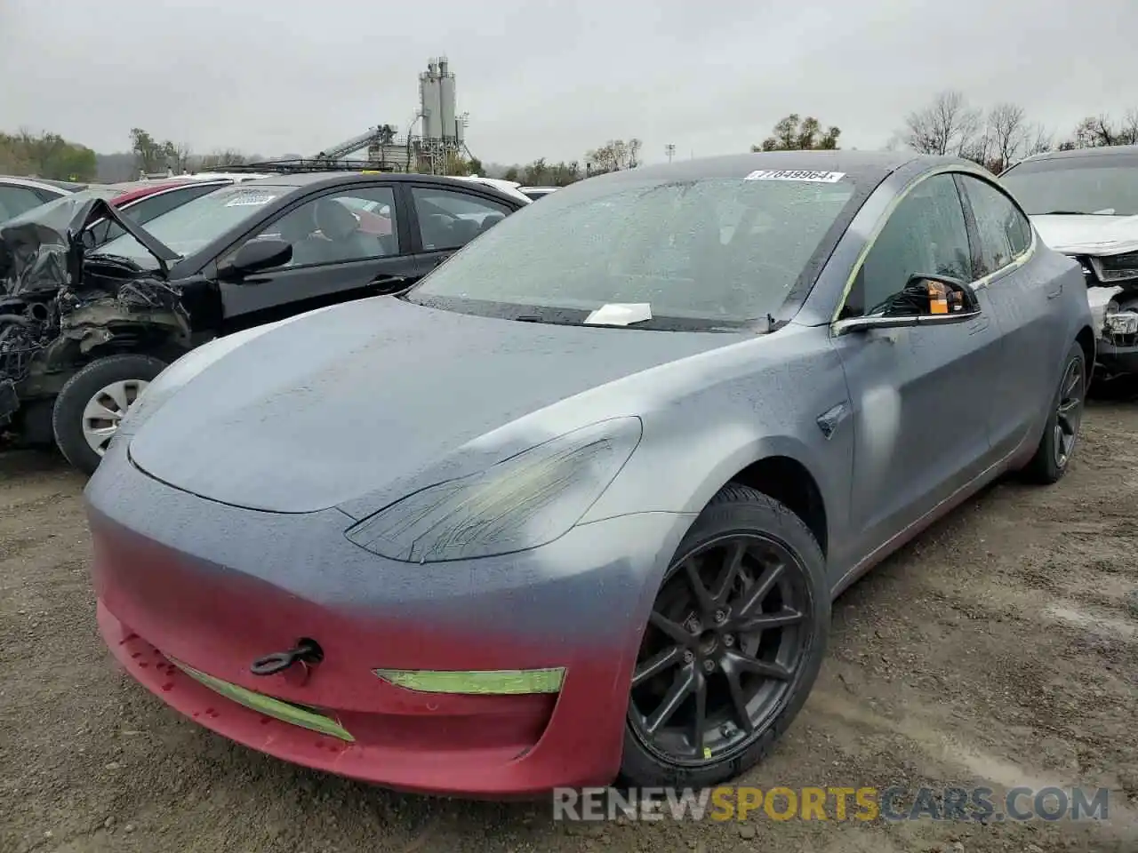 1 Photograph of a damaged car 5YJ3E1EA9KF411472 TESLA MODEL 3 2019