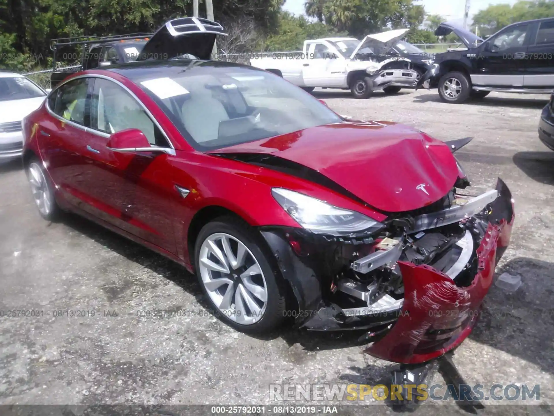 1 Photograph of a damaged car 5YJ3E1EA9KF417854 TESLA MODEL 3 2019