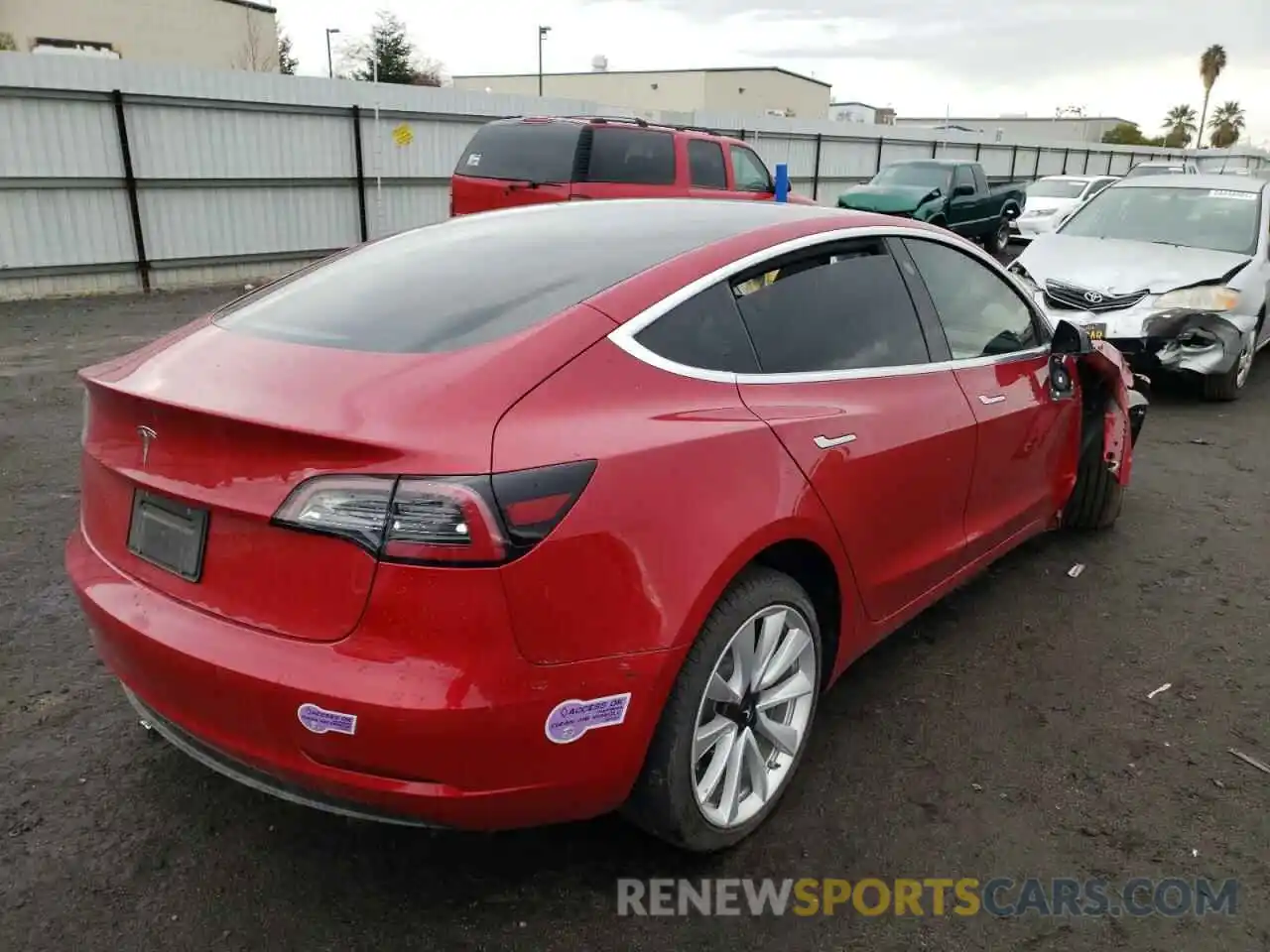 4 Photograph of a damaged car 5YJ3E1EA9KF417868 TESLA MODEL 3 2019