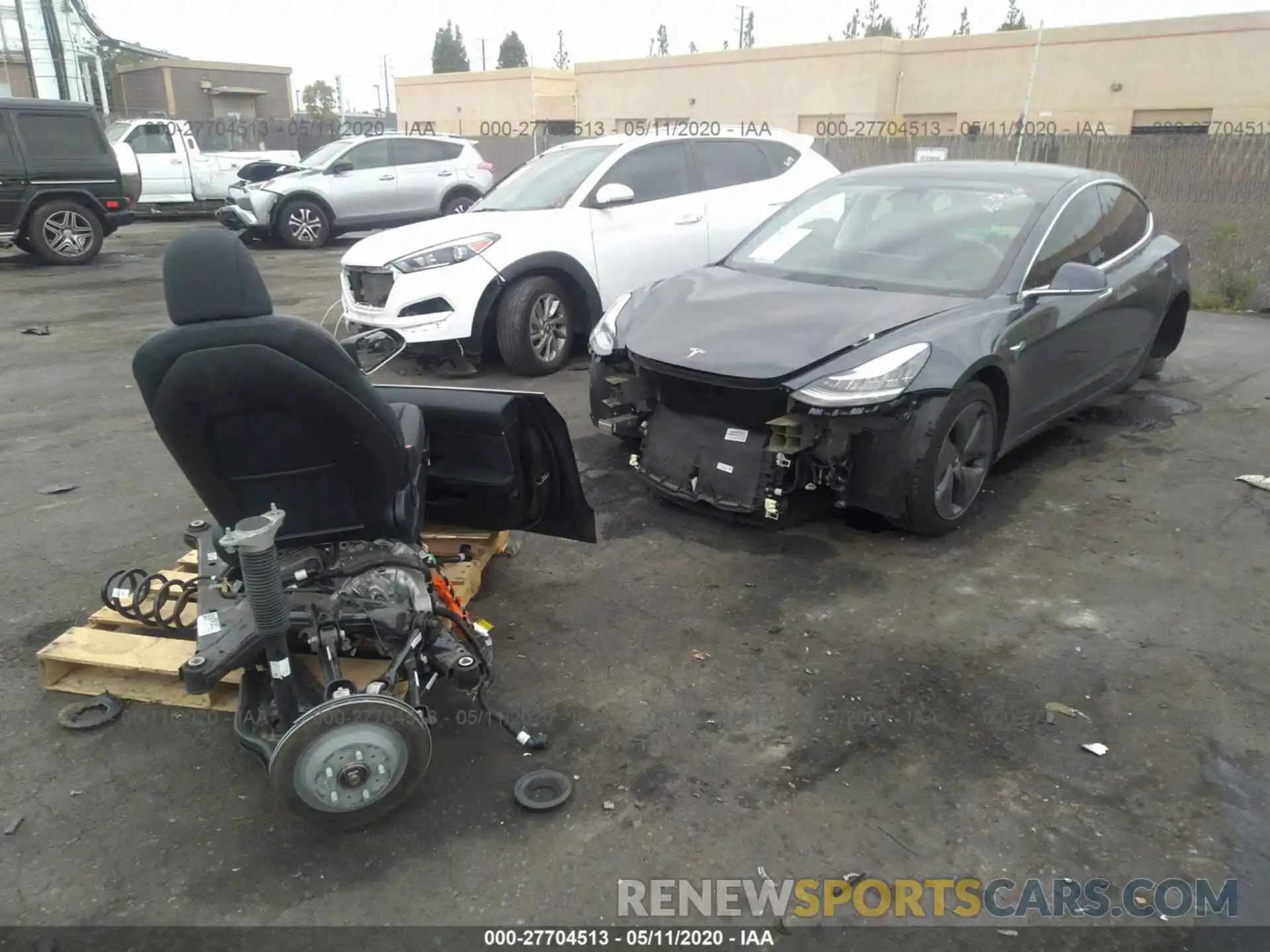 2 Photograph of a damaged car 5YJ3E1EA9KF421161 TESLA MODEL 3 2019