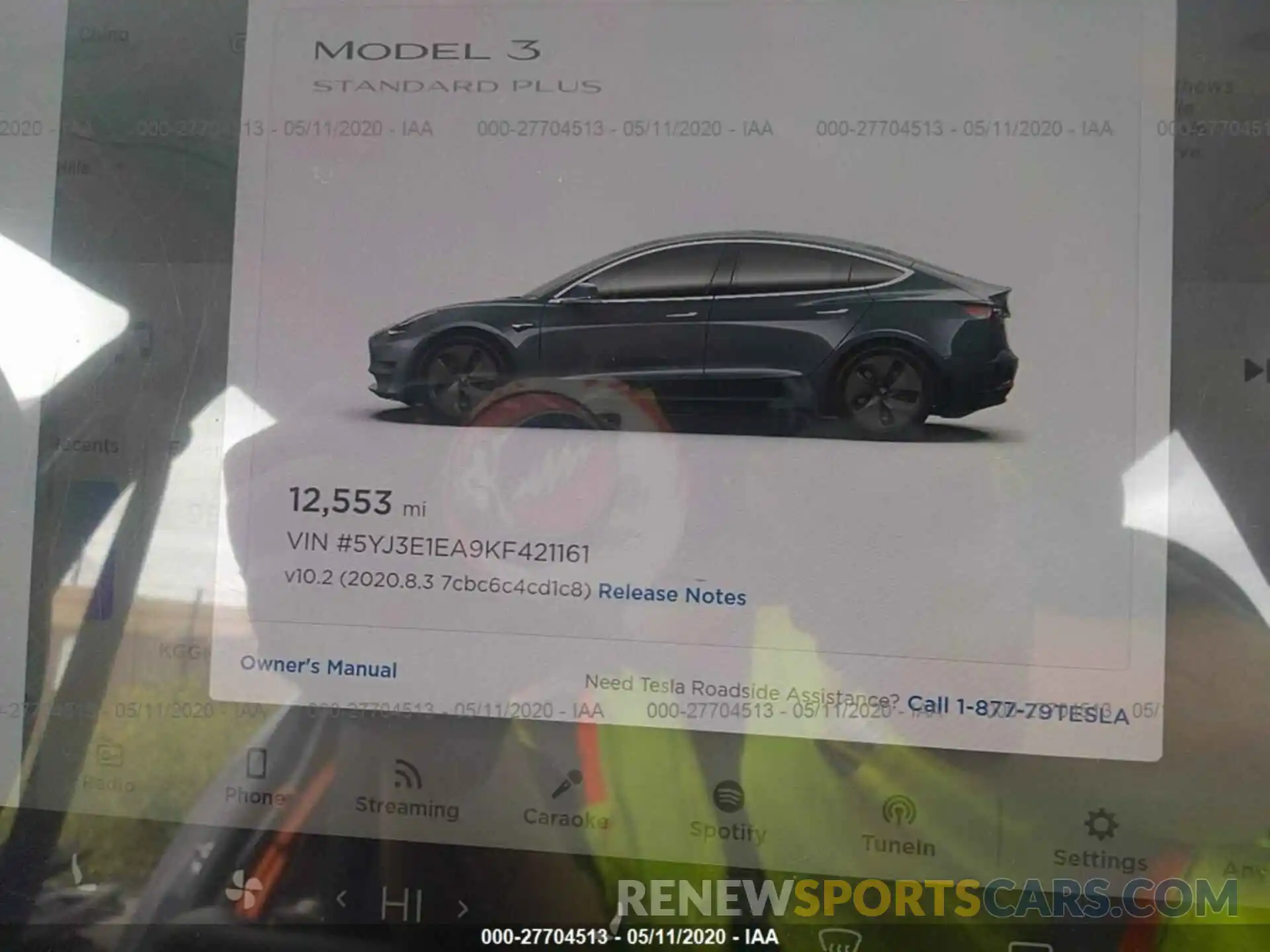 7 Photograph of a damaged car 5YJ3E1EA9KF421161 TESLA MODEL 3 2019